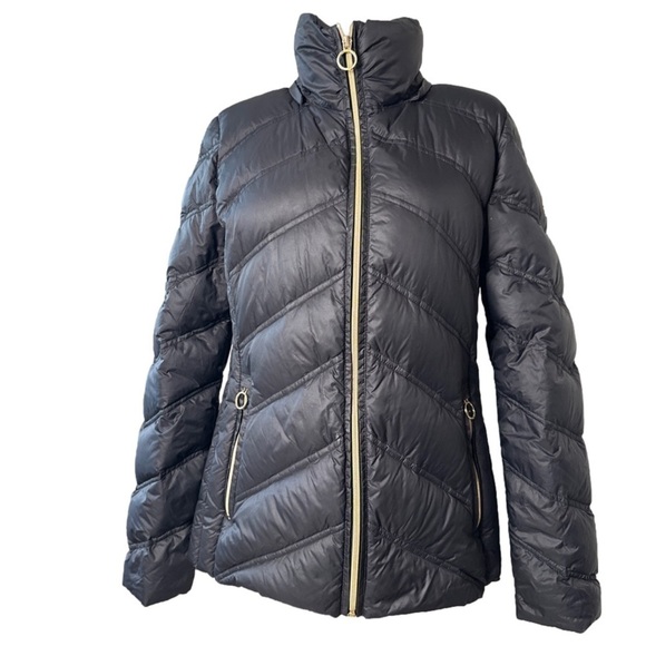 Michael Kors Packable Down Fill Black Puffer Coat - Picture 1 of 9
